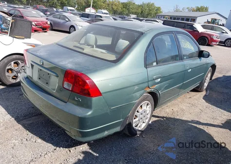2004 Honda Civic Lx из США, поврежденный, VIN 2HGES16554H591146